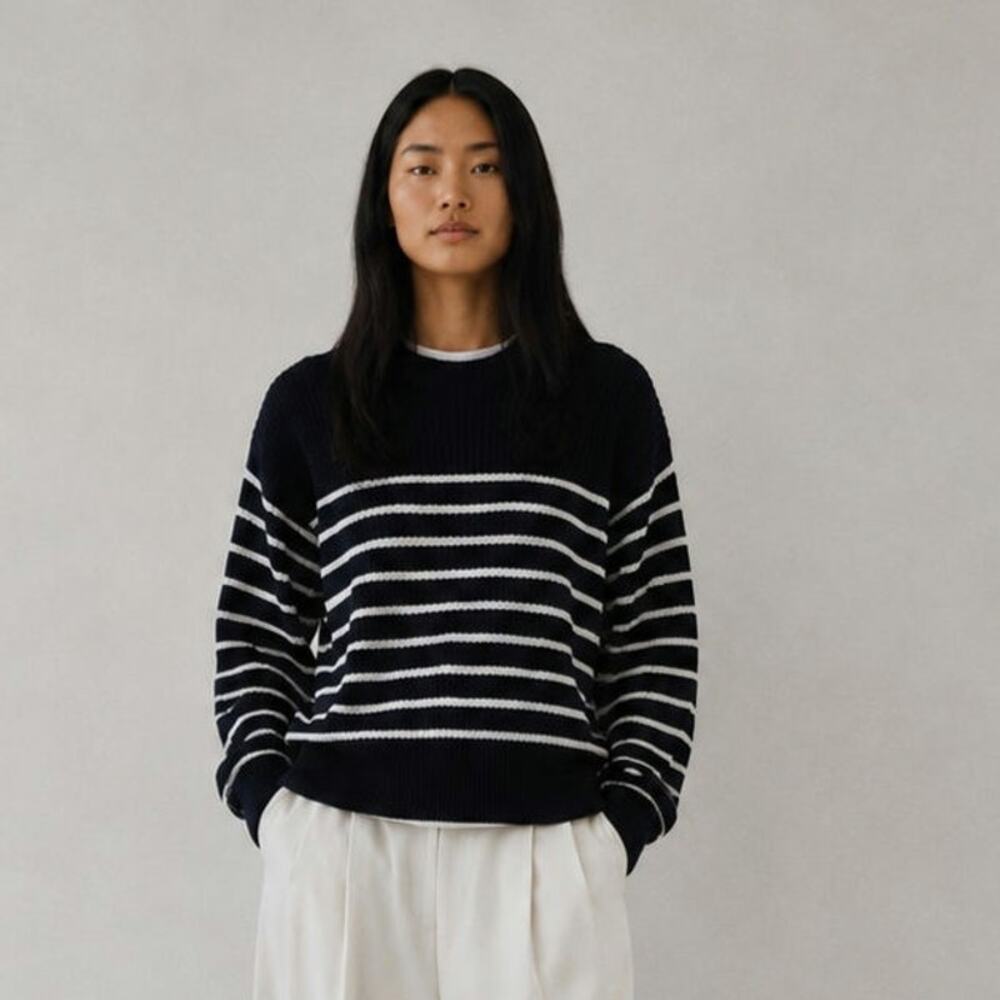 Aritzia Wilfred Maria Merino Wool Sweater Womens S Relaxed Merino Wool Crewneck